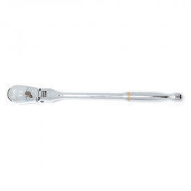 APEX TOOL GROUP, LLC. 81215T Gearwrench® 90 Tooth Flex Head Teardrop Ratchet with 3/8" Drive Tang, 11"L image.