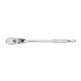 APEX TOOL GROUP, LLC. 81266T Gearwrench® 90 Tooth Locking Flex Head Teardrop Ratchet with 3/8" Drive Tang, 11"L image.