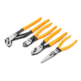 APEX TOOL GROUP, LLC. 82203 Gearwrench® 4 Piece Mixed Plier Set with Pitbull Dipped Handle image.