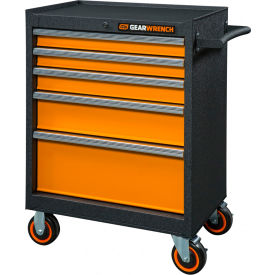 APEX TOOL GROUP, LLC. 83241 Gearwrench® GSX Series 5 Drawer Roller Tool Cabinet, 26-45/64"W x 18-1/4"D x 37-1/4"H image.