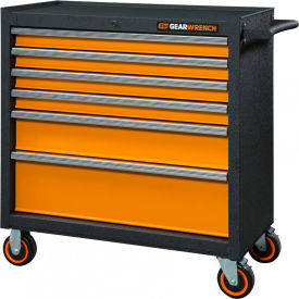 APEX TOOL GROUP, LLC. 83243 Gearwrench® GSX Series 6 Drawer Roller Tool Cabinet, 36-1/4"W x 18-1/4"D x 37-2/5"H image.