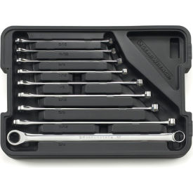 APEX TOOL GROUP, LLC. 85998 Gearwrench® 9 Piece 72 Tooth XL GearBox™ Double Box Ratcheting SAE Wrench Set image.