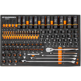 Gearwrench® Bolt Biter 1/4" 3/8" 1/2" Drive SAE/Metric 97 Piece Mechanics Tool Modular Set 