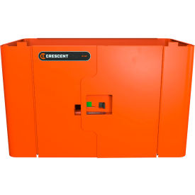 Railworks Double Door Lockable Storage, 36-3/4"W x 22-1/2"D x 23-3/16"H, Orange view 2