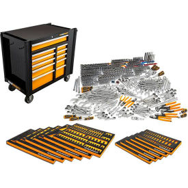 Gearwrench® 42"W x 25-3/8"D x 41"H Mechanics Tool Set in Modular Trays w/Storage 614 Piece 