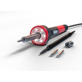 Corded Solder Iron Kit with LED Halo Ring 30W, Black/Red view 2