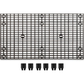 Add-A-Level Stackable Platform Add-On Unit 66"W x 36"D x 2-5/8"H Black view 2