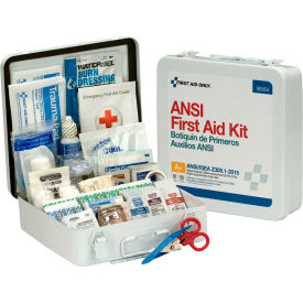 First Aid Only 90564 First Aid Kit, 50 Person, ANSI Compliant, Class A+, Metal Case