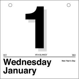 Today Is Daily Wall Calendar Refill, 6 x 6, Jan to Dec, 2025 view 2