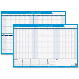 AT-A-GLANCE 90/120-Day Undated Horizontal Erasable Wall Planner, 36 x 24, White/Blue