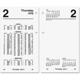 AT-A-GLANCE Financial Desk Calendar Refill, 3.5 x 6, White, 2022
