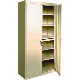 STEEL CABINETS USA, INC AAH-24RB-TS Steel Cabinets USA All-Welded Storage Cabinet, 4 Fixed Shelves, 24"W x 18"D x 72"H, Tropic Sand image.