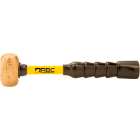 1.5 lb. Non-Sparking Brass Hammer, 10-1/2" Fiberglass Handle view 2