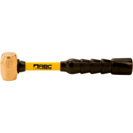1 lb. Non-Sparking Brass Hammer, 10-1/2" Fiberglass Handle view 2