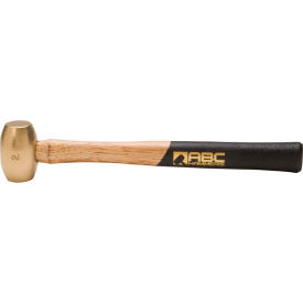 ABC Hammers Inc. ABC2BW ABC Hammers ABC2BW 2 lb. Non-Sparking Brass Hammer, 12.5" Wood Handle image.