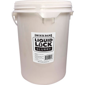 Absorbent Specialty Products LLS-5 Quick Dam Liquid Lock Slurry 5 Gallon Bucket with Scoop, Treats 770 Gallons image.