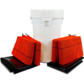 Absorbent Specialty Products QDGGDS-HV Quick Dam Bucket Kit Drain Seal Slurry Kit image.