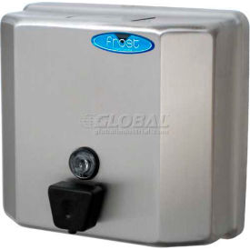 Frost Products Ltd 711 Frost Wall Mount Manual Profile Liquid Soap Dispenser - Stainless - 711 image.