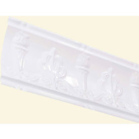 Acoustic Ceiling Products 194-00 Great Lakes Tin 48" Superior Tin Crown Molding in Gloss White - 194-00 image.