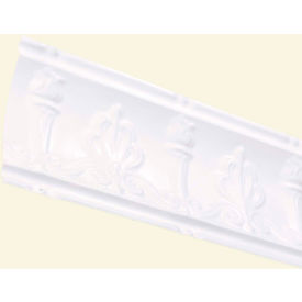 Acoustic Ceiling Products 194-01 Great Lakes Tin 48" Superior Tin Crown Molding in Matte White - 194-01 image.