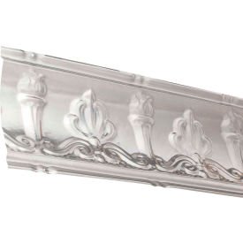 Acoustic Ceiling Products 194-03 Great Lakes Tin 48" Superior Tin Crown Molding in Unfinished - 194-03 image.