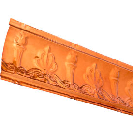 Acoustic Ceiling Products 194-08 Great Lakes Tin 48" Superior Tin Crown Molding in Copper - 194-08 image.