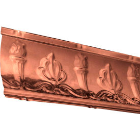 Acoustic Ceiling Products 194-09 Great Lakes Tin 48" Superior Tin Crown Molding in Vintage Bronze - 194-09 image.