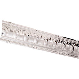 Acoustic Ceiling Products 195-04 Great Lakes Tin 48" Huron Tin Crown Molding in Clear - 195-04 image.