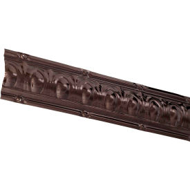 Acoustic Ceiling Products 195-06 Great Lakes Tin 48" Huron Tin Crown Molding in Bronze Burst - 195-06 image.