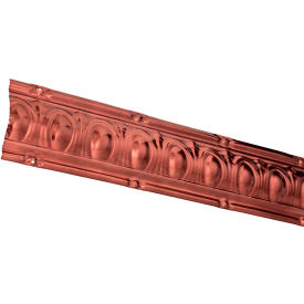 Acoustic Ceiling Products 195-09 Great Lakes Tin 48" Huron Tin Crown Molding in Vintage Bronze - 195-09 image.