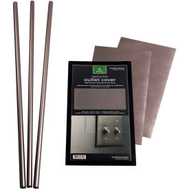 Acoustic Ceiling Products 953-50 Aspect Backsplash Accessory Kit - Vinyl, Peel & Stick, Stainless - 953-50 image.