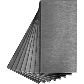 Acoustic Ceiling Products A53-50 Aspect Short Grain 3" X 6" Brushed Stainless Metal Decorative Tile Backsplash, 8 Pack - A53-50 image.
