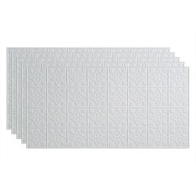 Acoustic Ceiling Products PG5000 Fasade Traditional Syle # 1 - 48-3/8" x 24-3/8" PVC Glue Up Tile in Gloss White - PG5000 image.