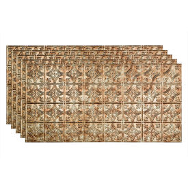Acoustic Ceiling Products PG5017 Fasade Traditional Syle # 1 - 48-3/8" x 24-3/8" PVC Glue Up Tile in Bermuda Bronze - PG5017 image.