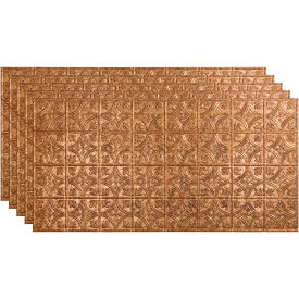 Acoustic Ceiling Products PG5019 Fasade Traditional Syle # 1 - 48-3/8" x 24-3/8" PVC Glue Up Tile in Cracked Copper - PG5019 image.