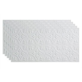Acoustic Ceiling Products PG5100 Fasade Traditional Syle # 2 - 48-3/8" x 24-3/8" PVC Glue Up Tile in Gloss White - PG5100 image.