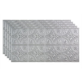 Acoustic Ceiling Products PG5109 Fasade Traditional Syle # 2 - 48-3/8" x 24-3/8" PVC Glue Up Tile in Argent Sliver - PG5109 image.