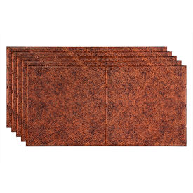 Acoustic Ceiling Products PG5618 Fasade Border Fill - 48-3/8" x 24-3/8" PVC Glue Up Tile in Moonstone Copper - PG5618 image.