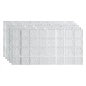 Acoustic Ceiling Products PG5801 Fasade Traditonal 10 - 48-3/8" x 24-3/8" PVC Glue Up Tile in Matte White - PG5801 image.