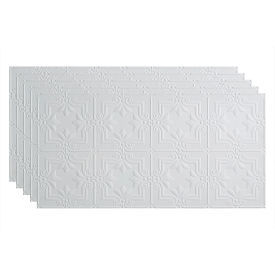 Acoustic Ceiling Products PG7701 Fasade Regalia - 48-3/8" x 24-3/8" PVC Glue Up Tile in Matte White - PG7701 image.