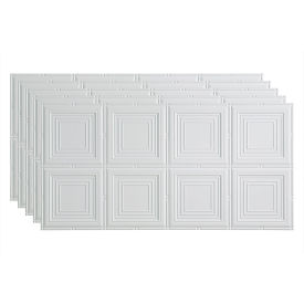 Acoustic Ceiling Products PG7801 Fasade Portrait - 48-3/8" x 24-3/8" PVC Glue Up Tile in Matte White - PG7801 image.