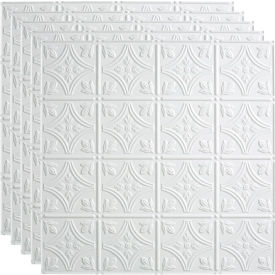 Acoustic Ceiling Products PL5001 Fasade Traditional Syle # 1 - 23-3/4" x 23-3/4" PVC Lay In Tile in Matte White - PL5001 image.