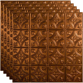 Acoustic Ceiling Products PL5026 Fasade Traditional Syle # 1 - 23-3/4" x 23-3/4" PVC Lay In Tile in Oil Rubbed Bronze - PL5026 image.
