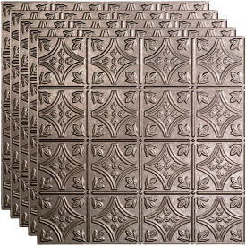 Acoustic Ceiling Products PL5030 Fasade Traditional Syle # 1 - 23-3/4" x 23-3/4" PVC Lay In Tile in Galvanized Steel - PL5030 image.