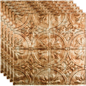 Acoustic Ceiling Products PL5217 Fasade Traditional Syle # 2 - 23-3/4" x 23-3/4" PVC Lay In Tile in Bermuda Bronze - PL5217 image.