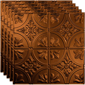 Acoustic Ceiling Products PL5226 Fasade Traditional Syle # 2 - 23-3/4" x 23-3/4" PVC Lay In Tile in Oil Rubbed Bronze - PL5226 image.