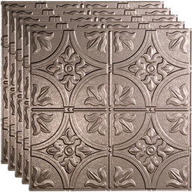 Acoustic Ceiling Products PL5230 Fasade Traditional Syle # 2 - 23-3/4" x 23-3/4" PVC Lay In Tile in Galvanized Steel - PL5230 image.
