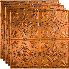 Acoustic Ceiling Products PL5231 Fasade Traditional Syle # 2 - 23-3/4" x 23-3/4" PVC Lay In Tile in Antique Bronze - PL5231 image.