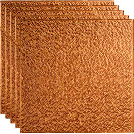 Acoustic Ceiling Products PL5931 Fasade Border Fill - 23-3/4" x 23-3/4" PVC Lay In Tile in Antique Bronze - PL5931 image.