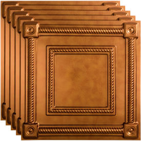 Acoustic Ceiling Products PL6131 Fasade Coffer - 23-3/4" x 23-3/4" PVC Lay In Tile in Antique Bronze - PL6131 image.
